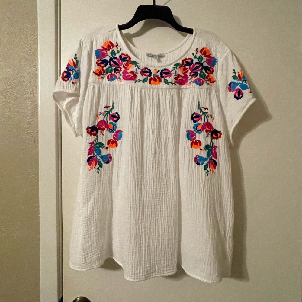 Beautifully Embroidered tunic top